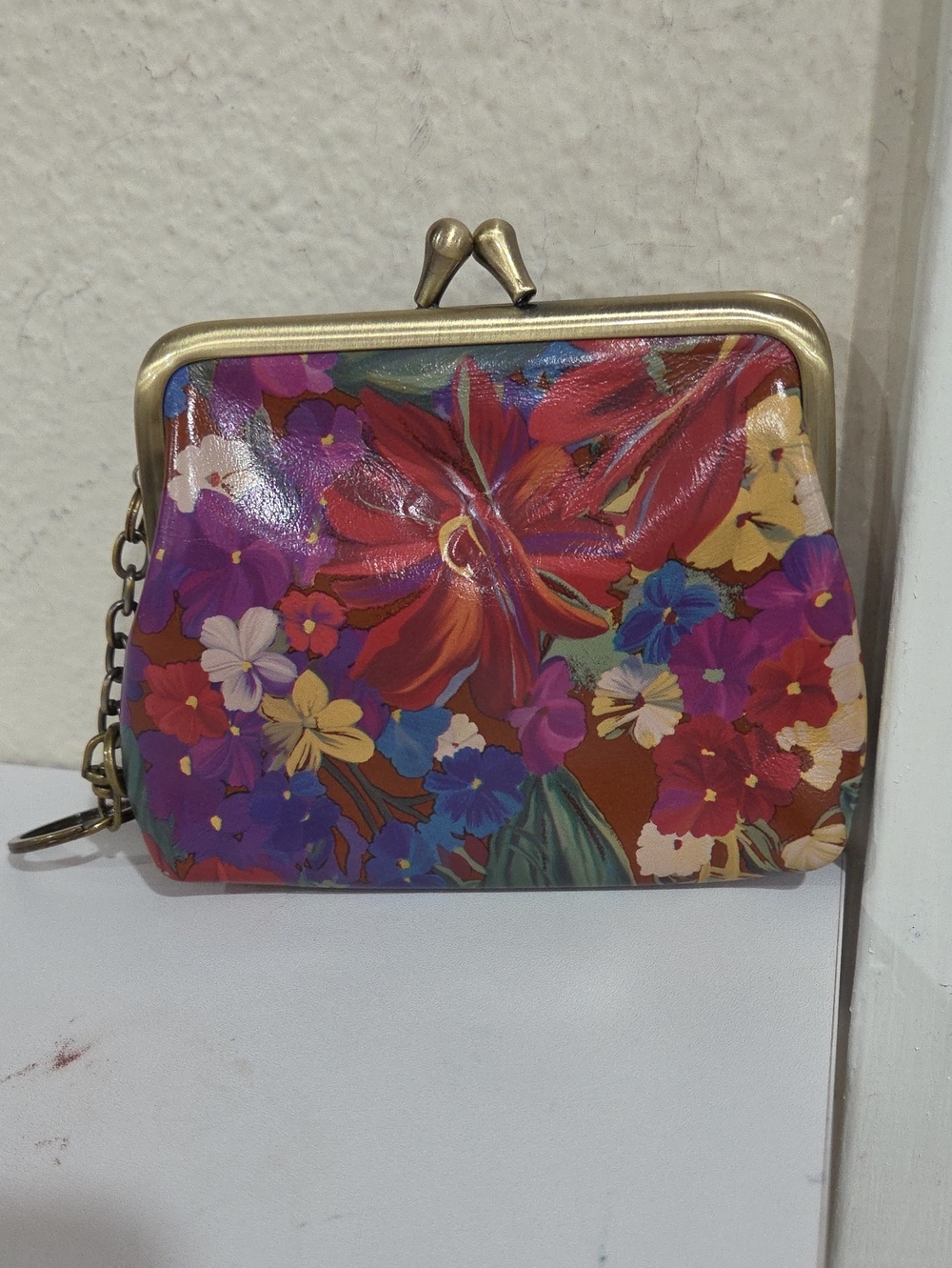 Patricia Nash Floral Kiss-Lock Wallet - Multicolor